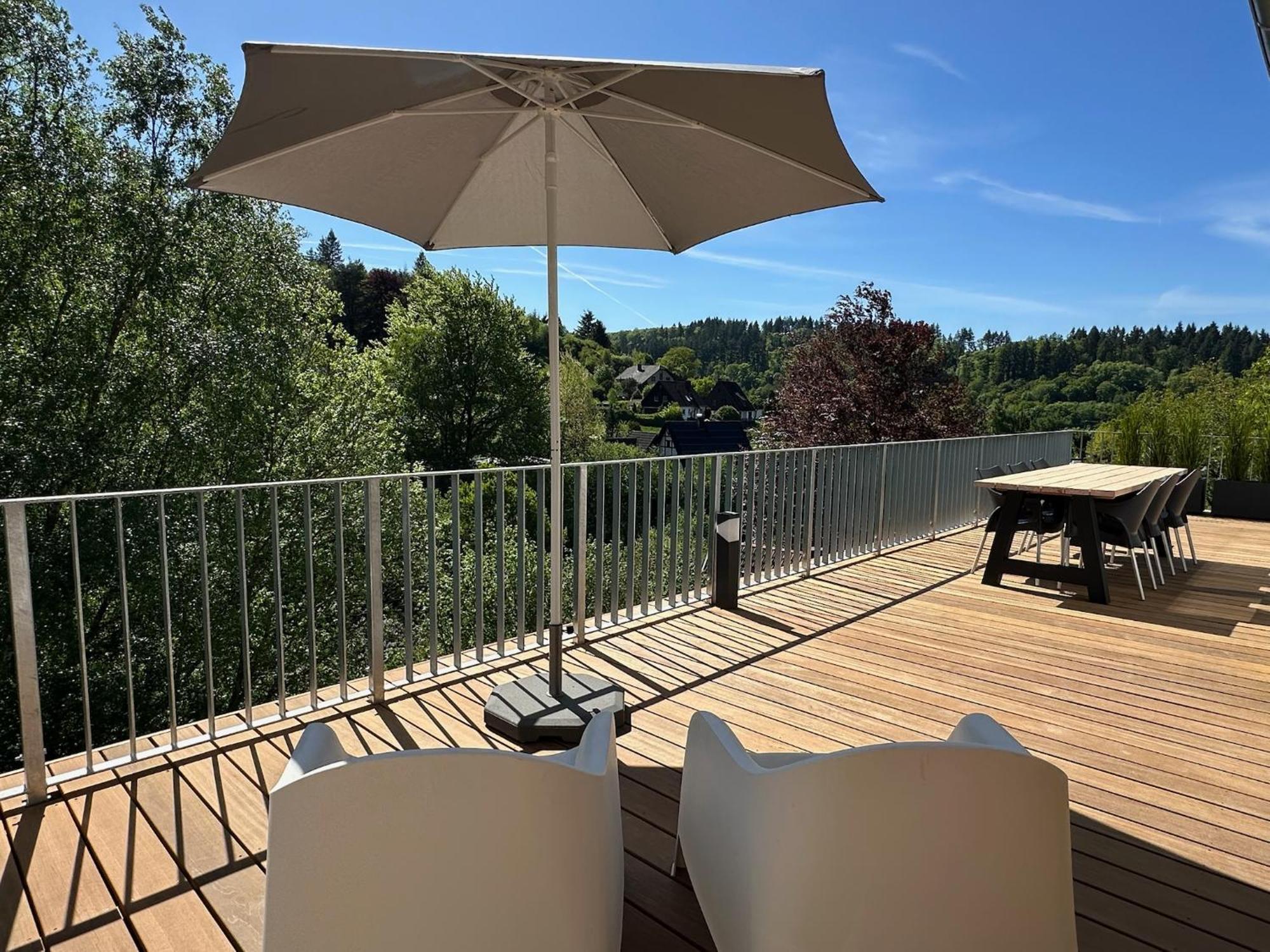 Villa Holgenbach - Penthouse- Und Ferienwohnung Im Nationalpark Eifel 施莱登 外观 照片