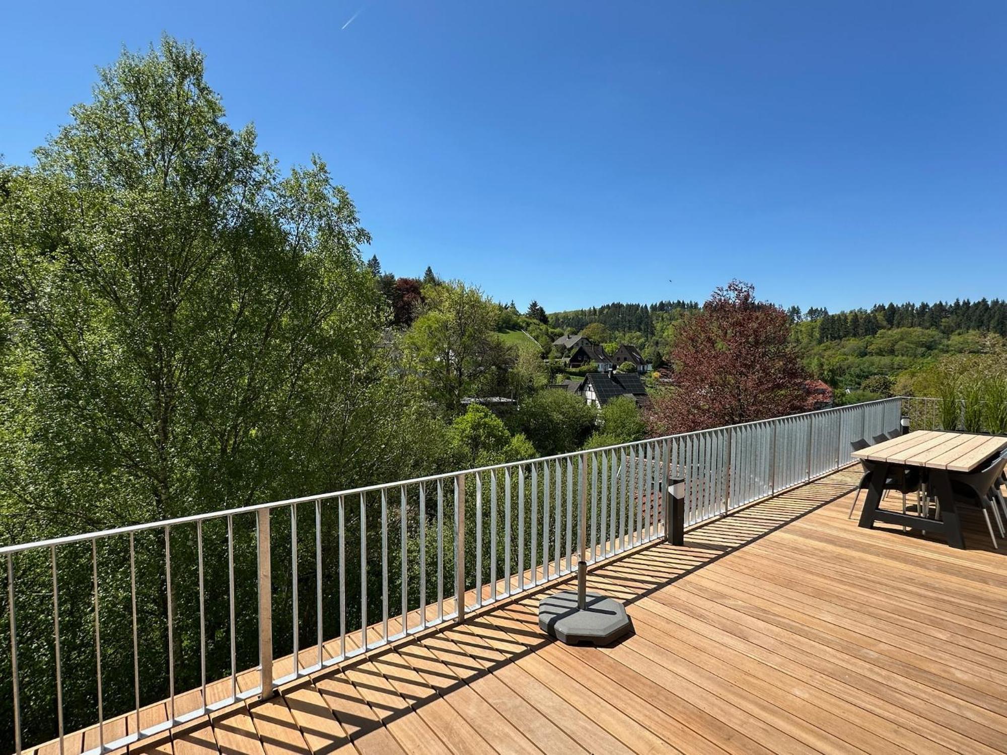 Villa Holgenbach - Penthouse- Und Ferienwohnung Im Nationalpark Eifel 施莱登 外观 照片