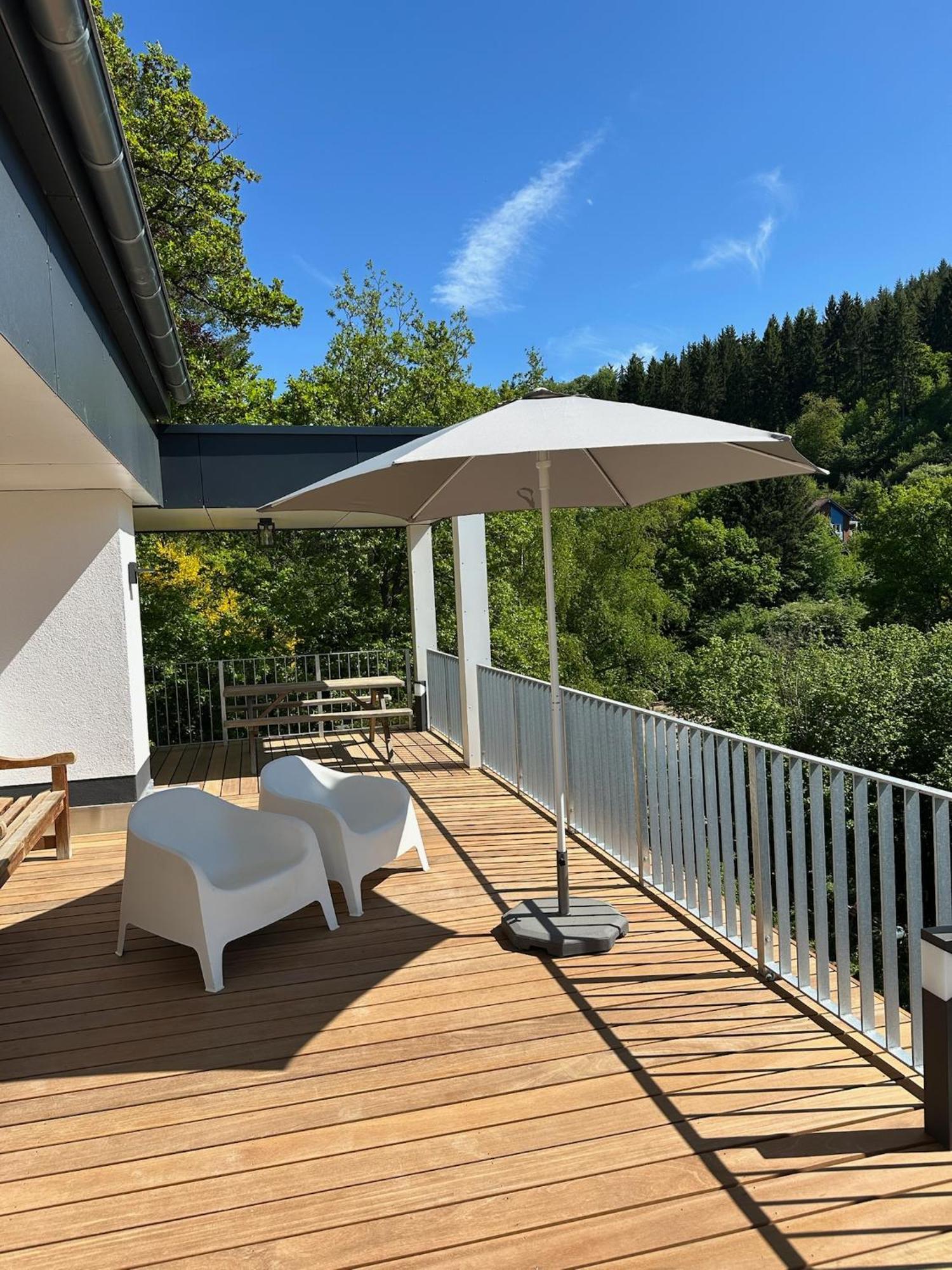Villa Holgenbach - Penthouse- Und Ferienwohnung Im Nationalpark Eifel 施莱登 外观 照片