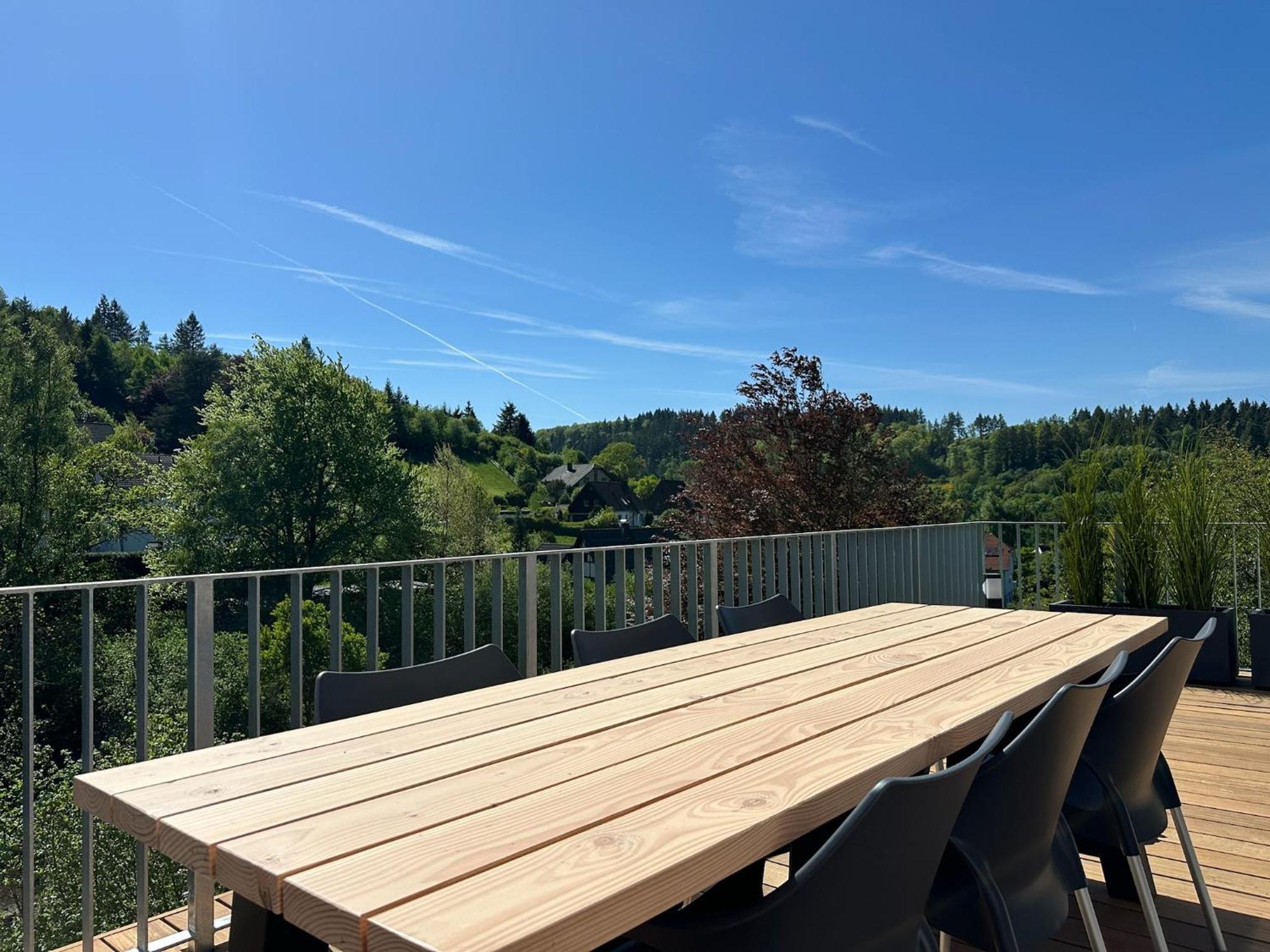 Villa Holgenbach - Penthouse- Und Ferienwohnung Im Nationalpark Eifel 施莱登 外观 照片